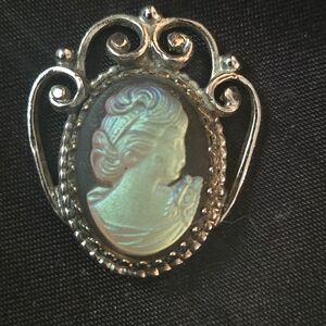 Silver Cameo Brooch